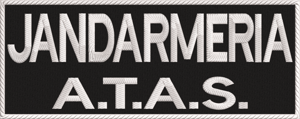 EMBLEMA - JANDARMI ANTITERO 24 cm  x  10 cm 